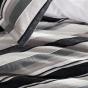 Private Collection Colby Steel Yarn Dyed Chenille Jacquard Quilt Cover Set | Super King Bed | Steel